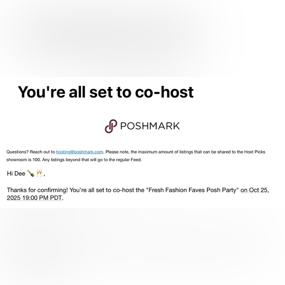 FEB 2, 2026 POSH PARTY @ 10pm EST - Picture 2 of 2